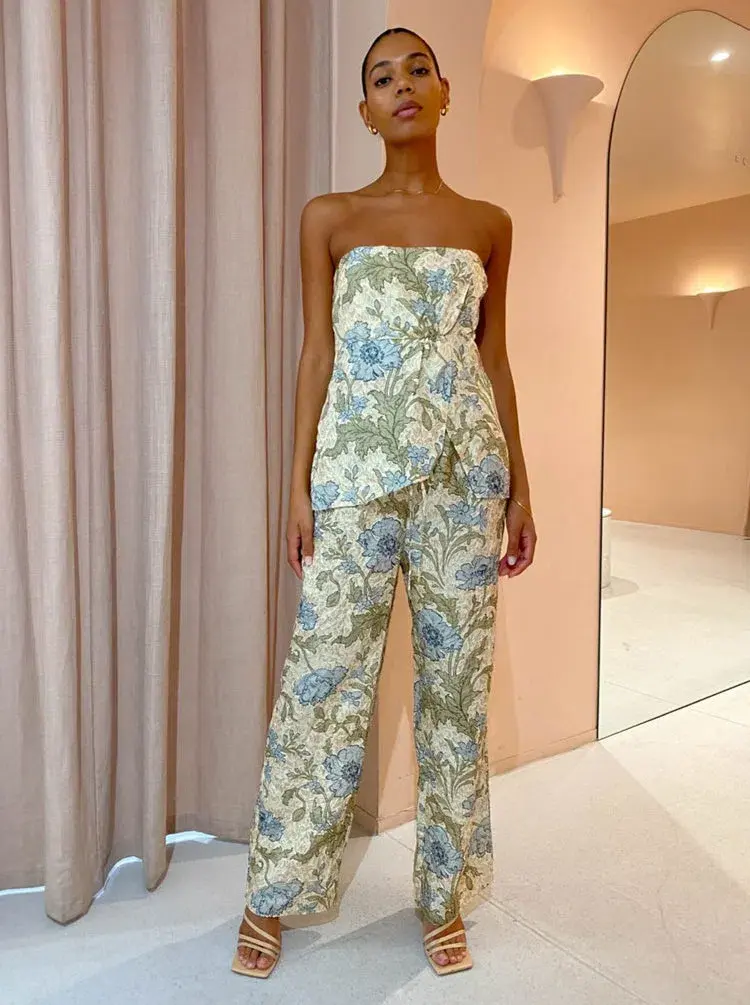 Sir The Label Maev Bustier and Pants Set Florence Floral Print Size 0/ AU 6 - Image 1