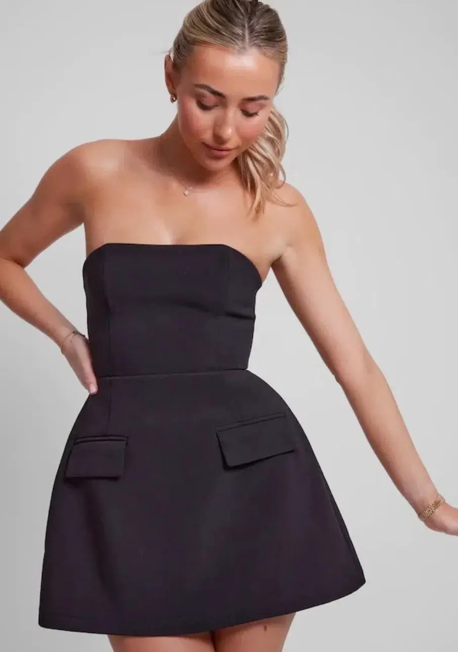 Odd Muse The Ultimate Muse Strapless Mini Dress Black Size S / AU 8 - Image 2