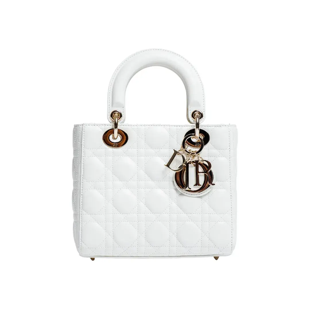 Dior Lady Dior Small Bag White - Image 1
