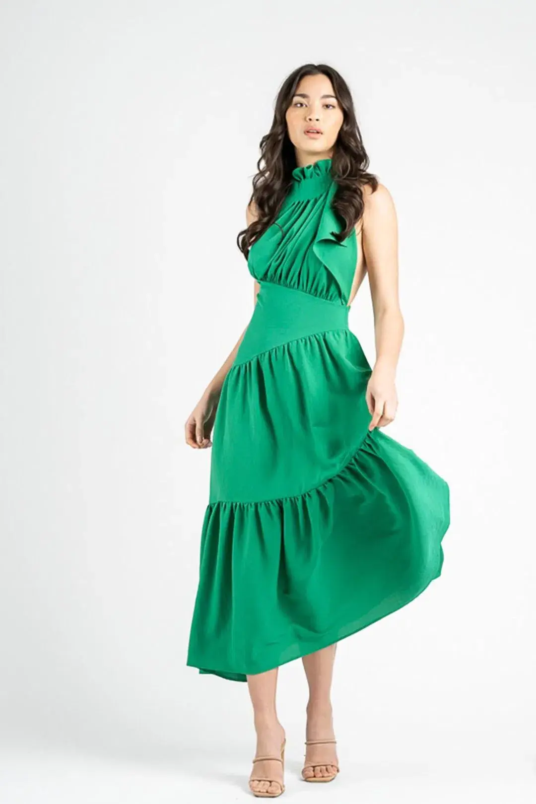 One Fell Swoop Serendipity Maxi Dress Fern Green Size 8 - Image 2