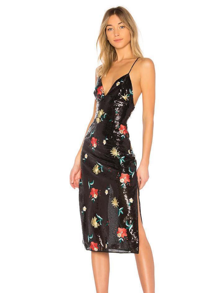 Lovers & Friends Melinda Midi Dress Print Size 4 - Image 4