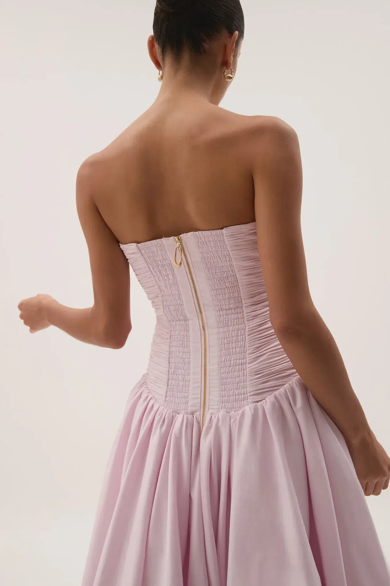 Aje Violette Bubble Hem Maxi Dress Pastel Pink Size 6 - Image 3