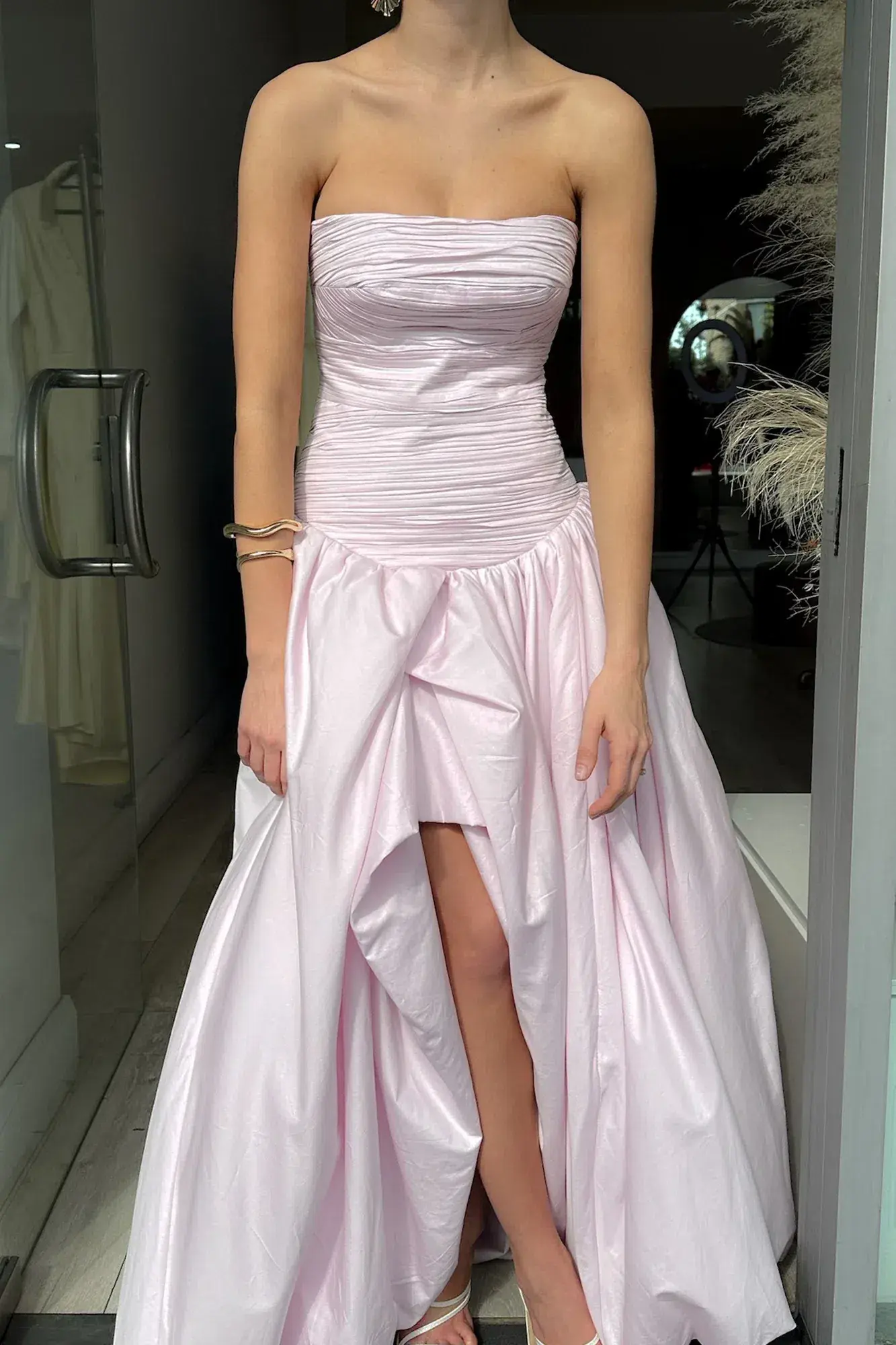 Aje Violette Bubble Hem Maxi Dress Pastel Pink Size 6 - Image 4