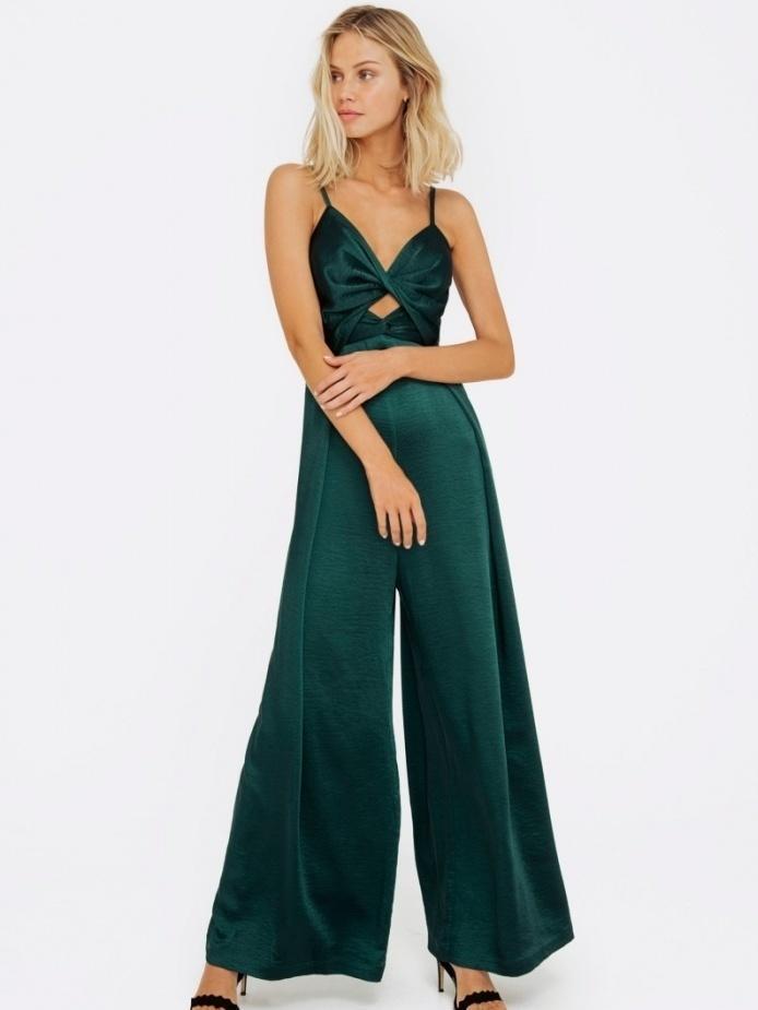 Sheike Willow Jumpsuit- Green Sz 16 for rent on The Volte - main image