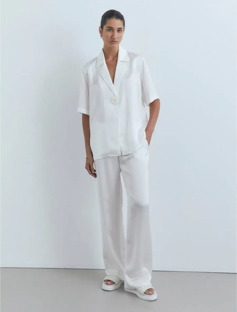 VIktoria & Woods Chorus Top & Pilot Pant Set Ivory Size 1 / AU 8 - Image 1