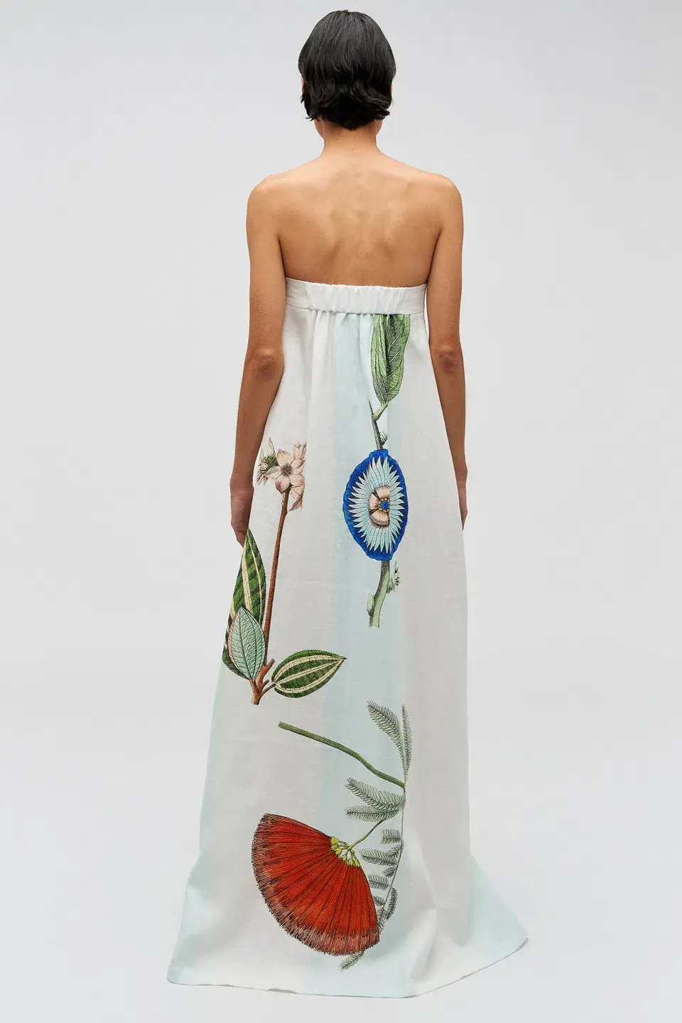Oroton Grand Floral Gown Multi Size 10 - Image 3