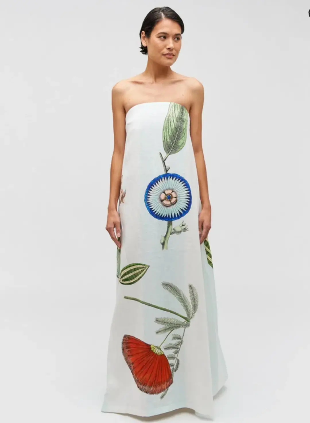 Oroton Grand Floral Gown Multi Size 12 for rent on The Volte - main image