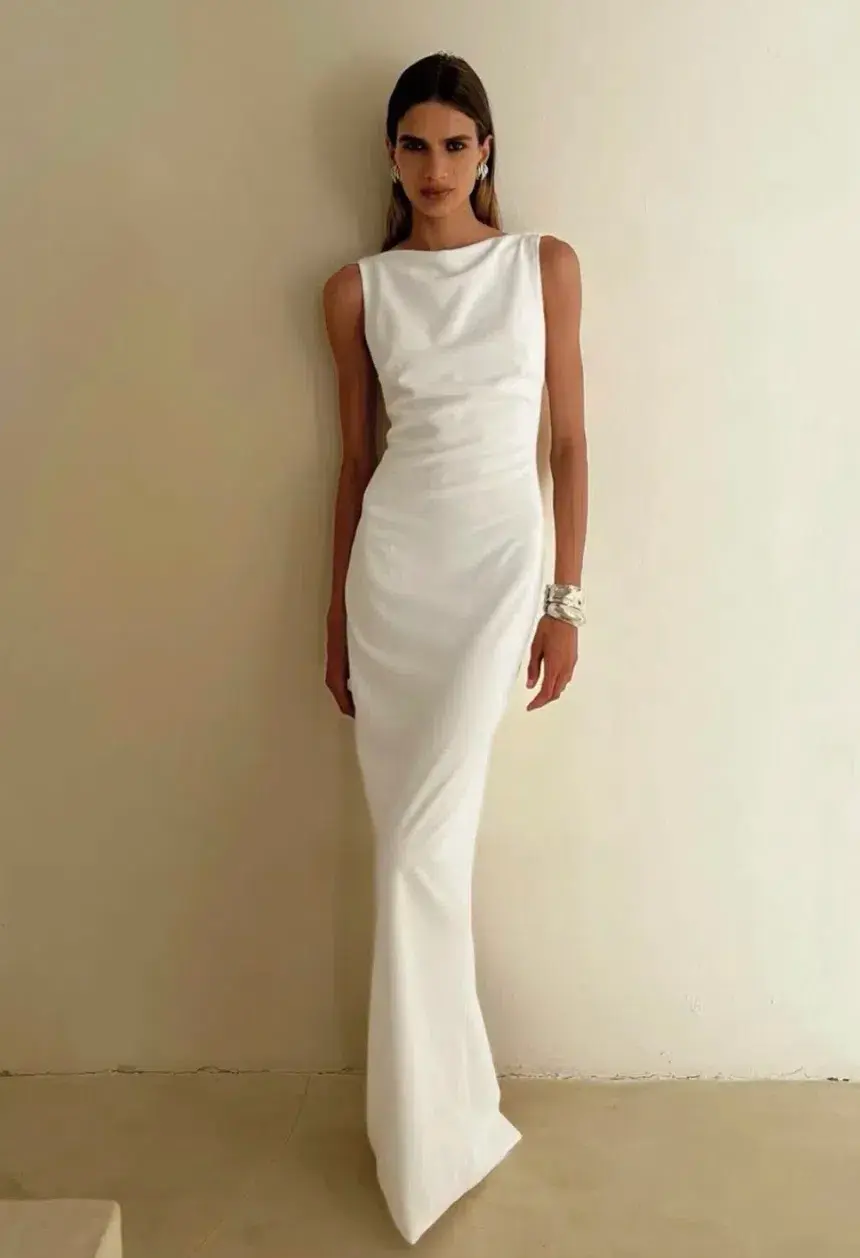 Effie Kats Verona Gown Ivory Size 10 - Image 7
