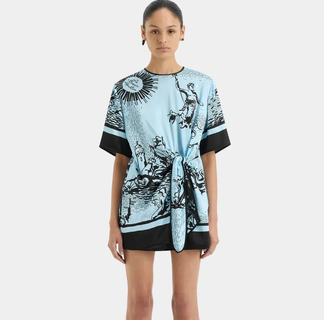 Sir the Label Dreamwood Mini Dress Brise Soleil Size 10 - Image 2