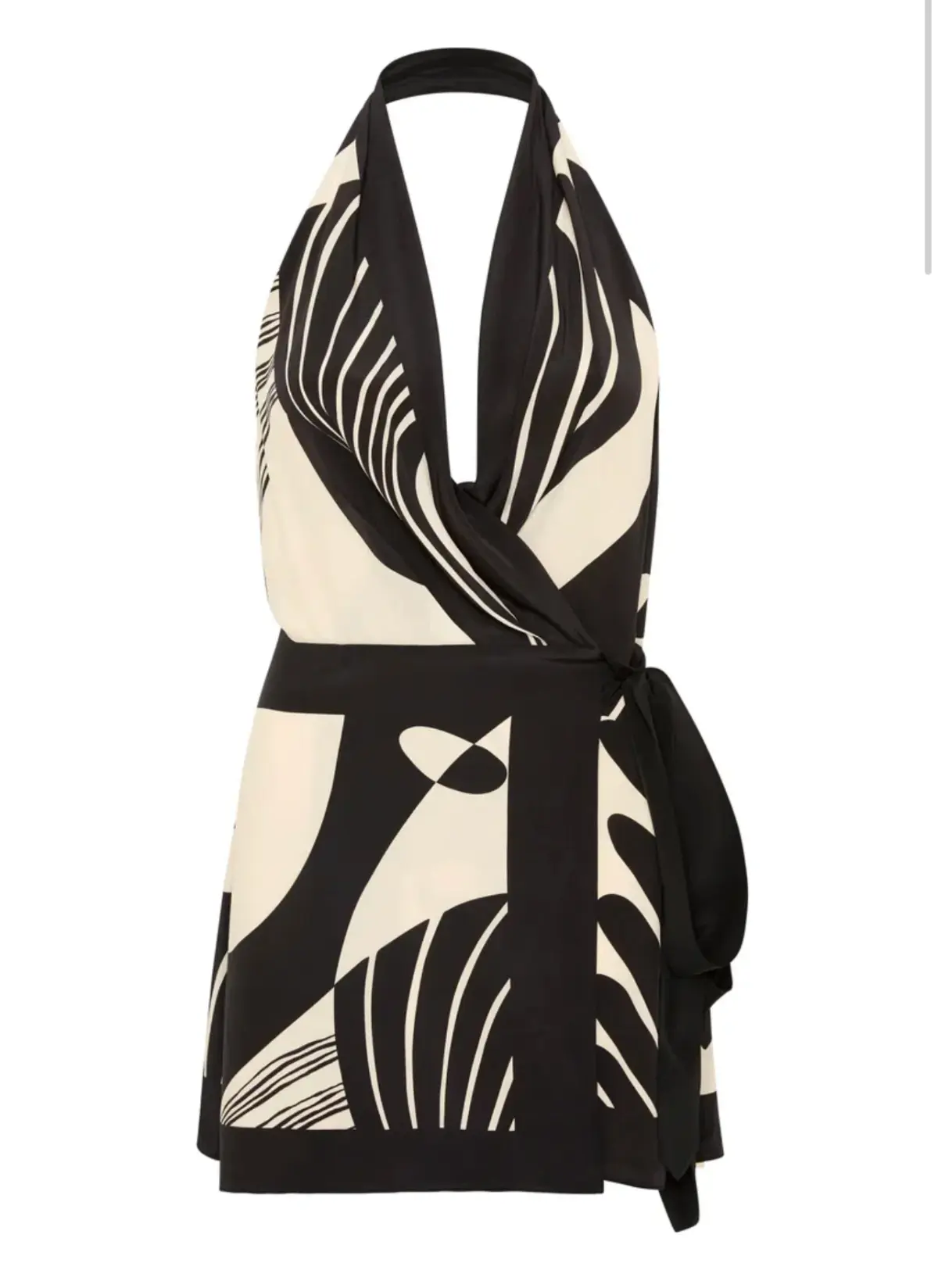 Sir The Label  Realisme Wrap Halter Mini Dress Papier Print Size 2 / AU 10 - Image 7