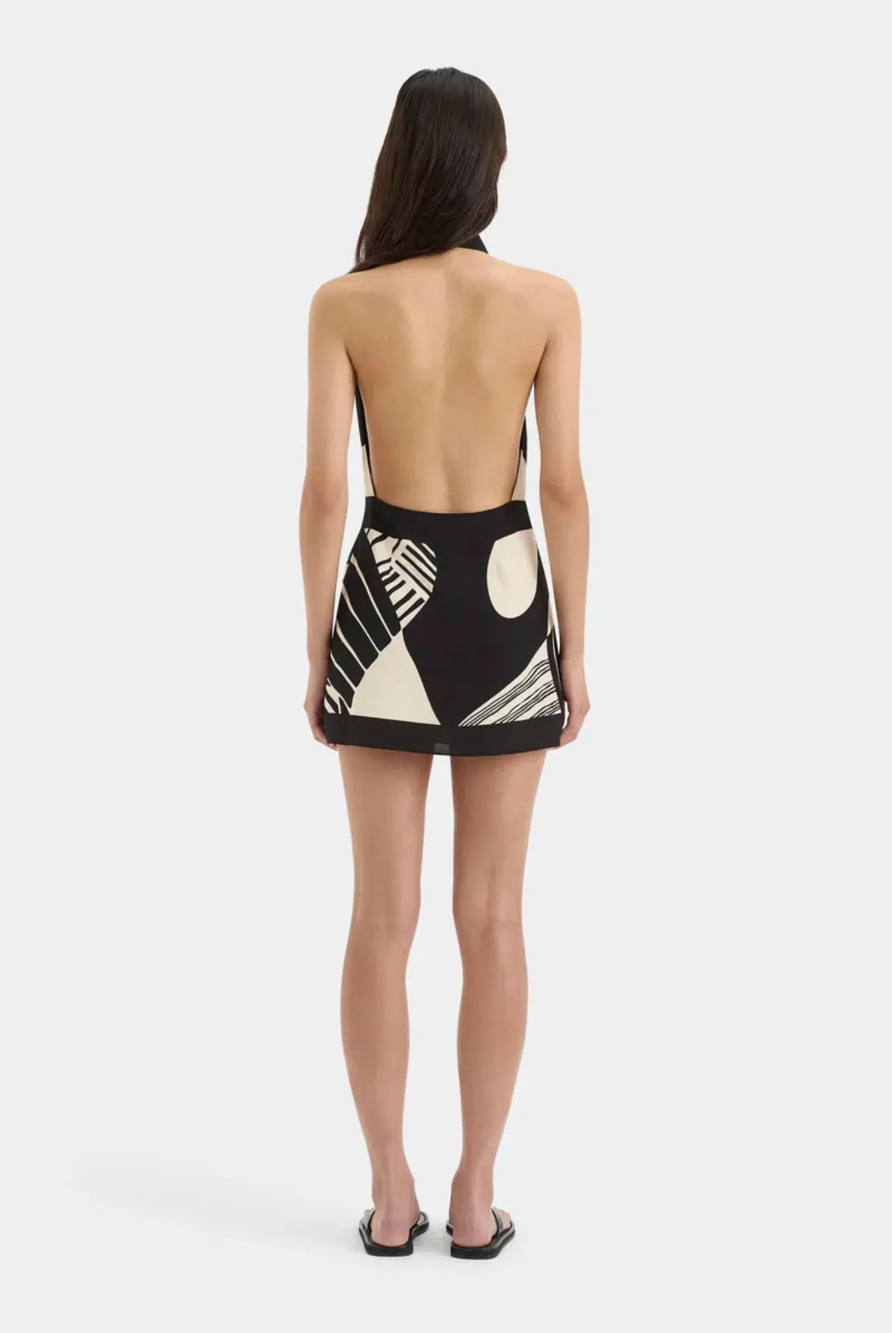 Sir The Label  Realisme Wrap Halter Mini Dress Papier Print Size 2 / AU 10 - Image 3