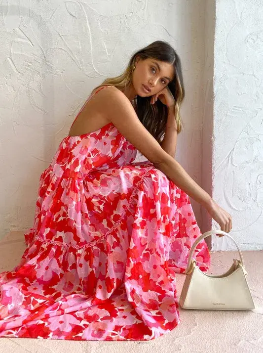 Steele Arya Dress In Camellia Size L / AU 12 - Image 4