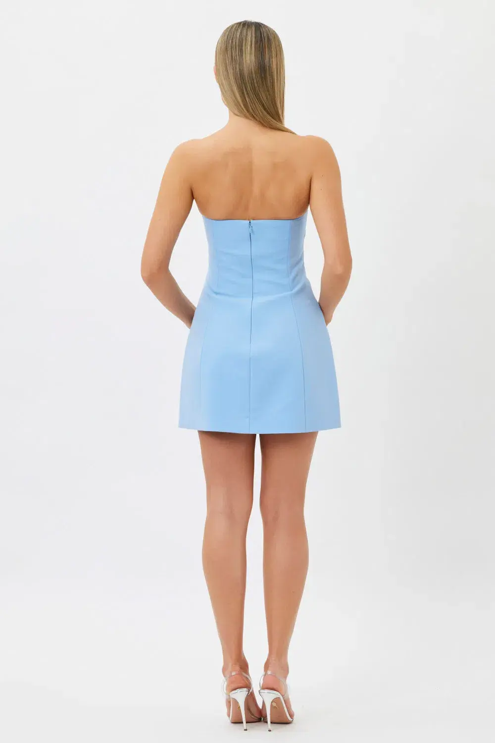 Bianca & Bridgett Inikia Mini Dress Blue Size 10 - Image 3