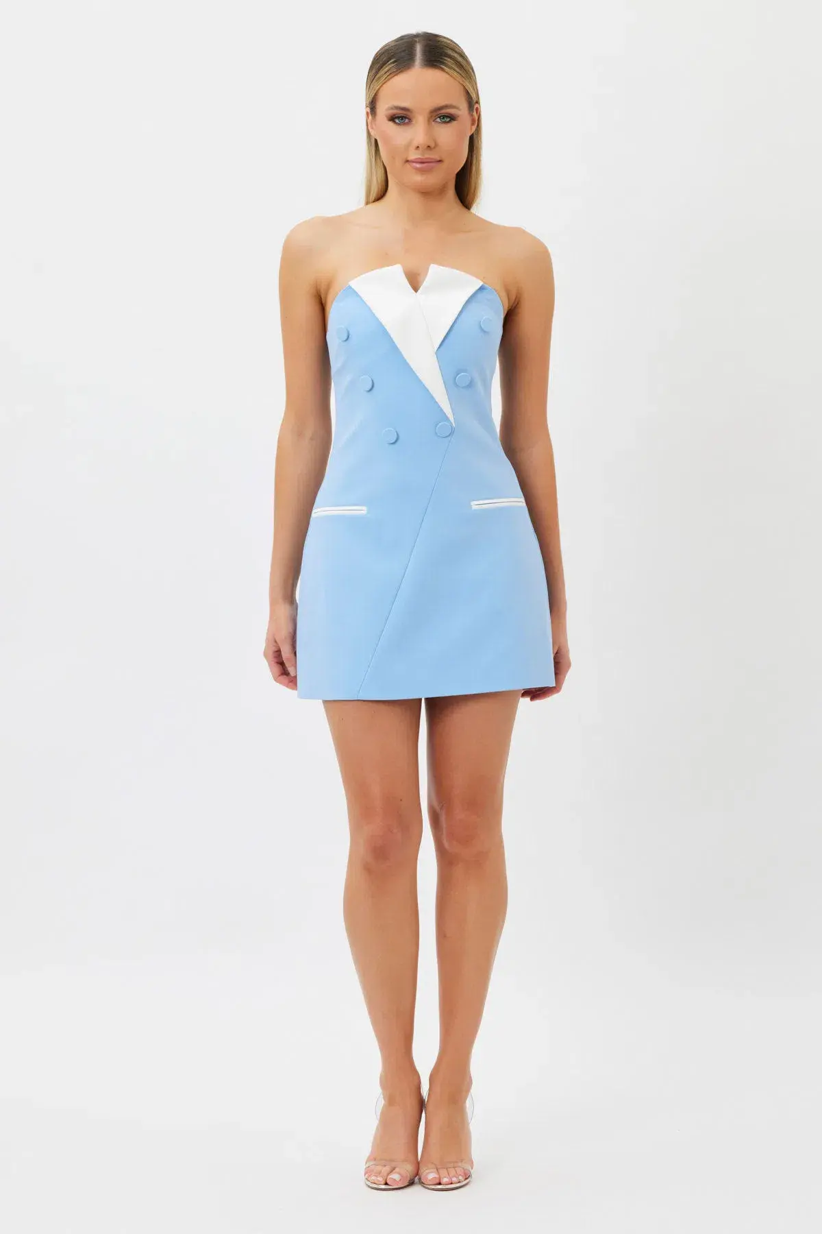 Bianca & Bridgett Inikia Mini Dress Blue Size 10 - Image 1