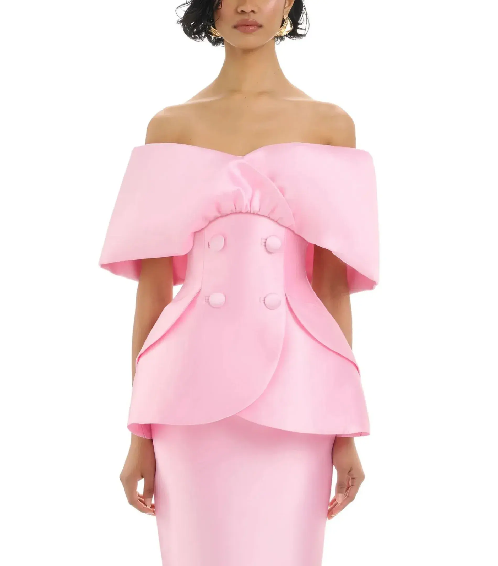 Eliya The Label Carmela Top and Maura Skirt Pink Size AU 8 - Image 3