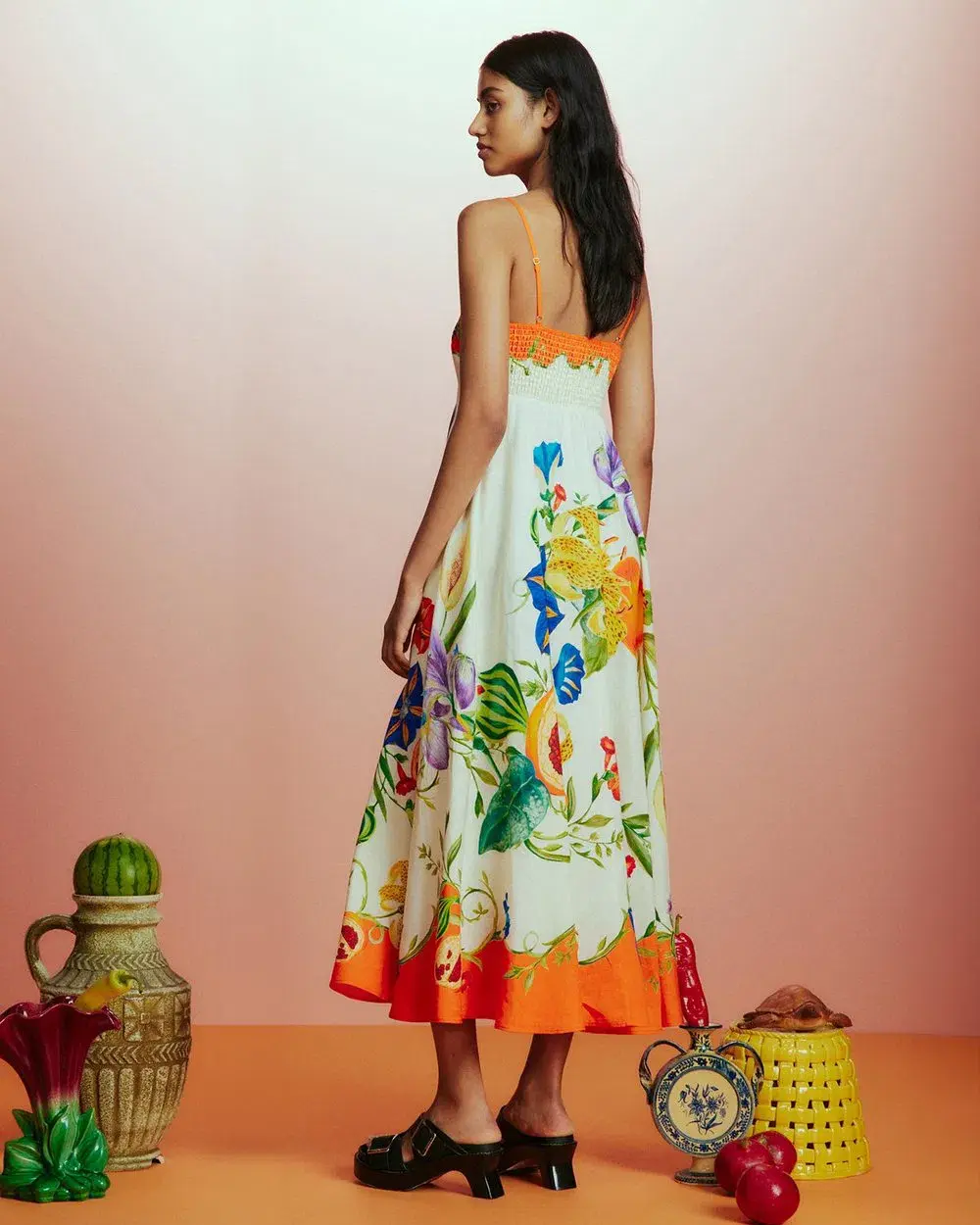 Alemais Flores Sundress Print Size AU 10 for rent on The Volte - main image