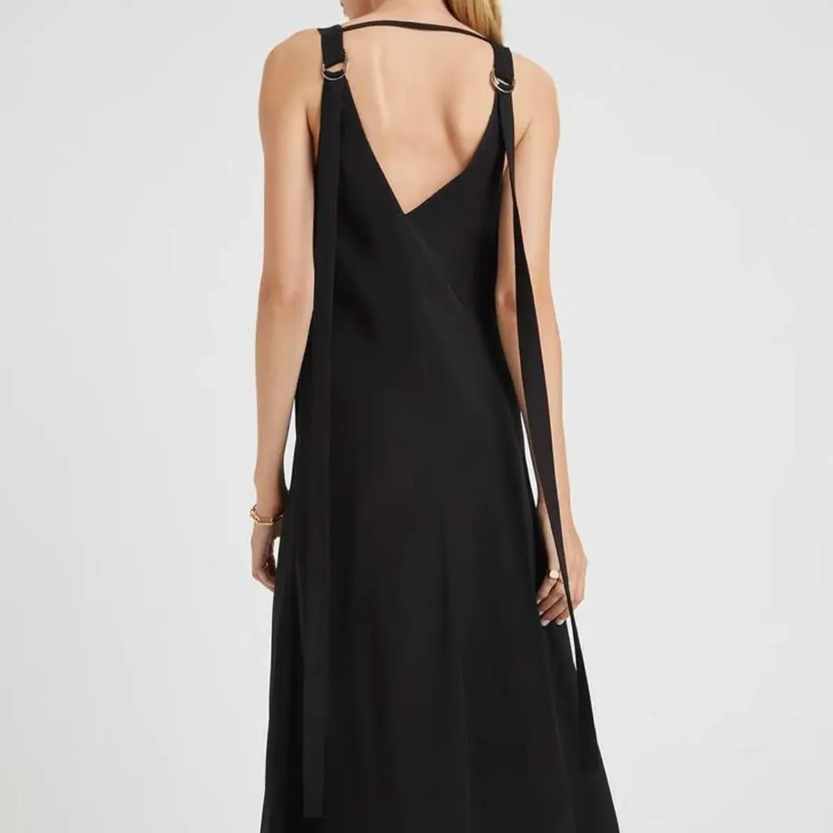Lee Mathews Didion Dress Black Size 4 / AU 14 - Image 3