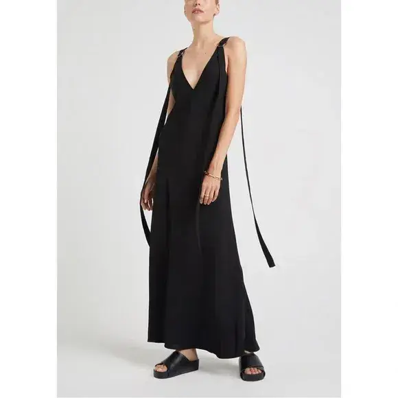 Lee Mathews Didion Dress Black Size 4 / AU 14 - Image 1