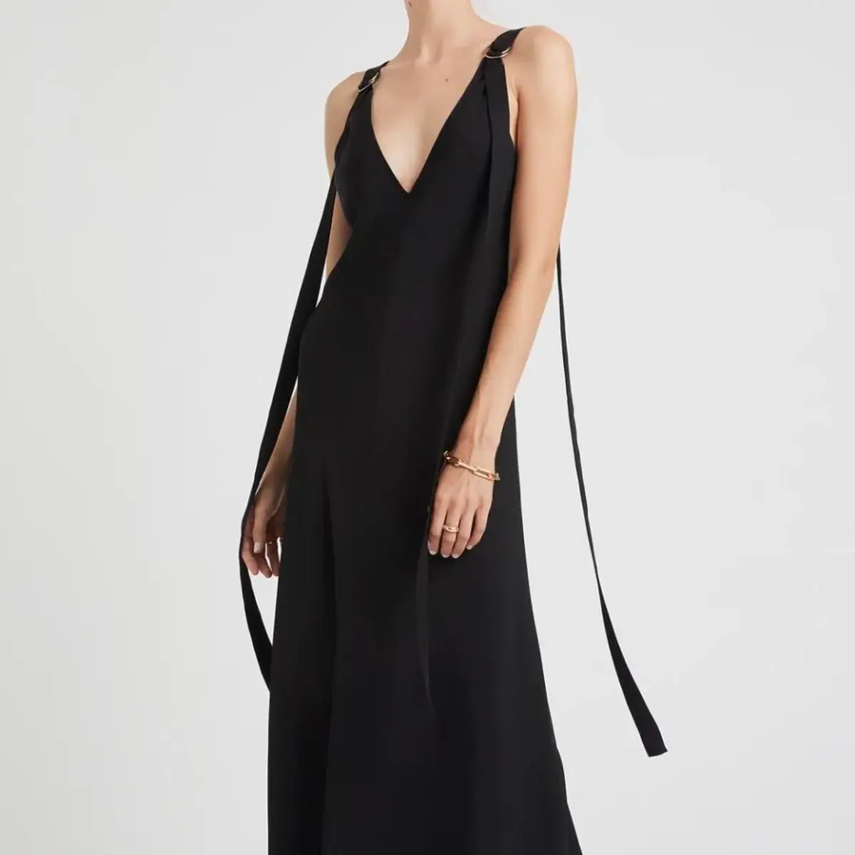 Lee Mathews Didion Dress Black Size 4 / AU 14 - Image 4