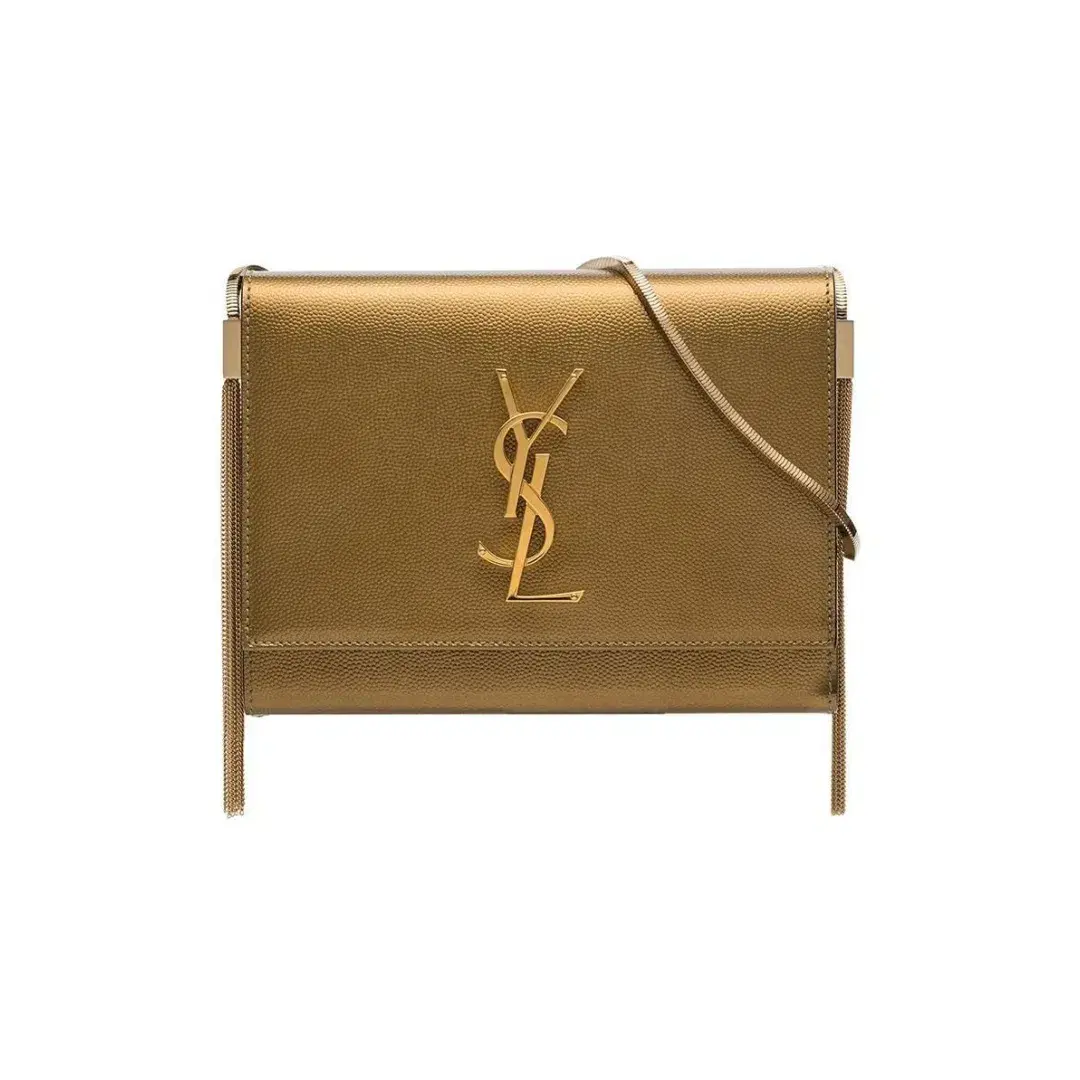Saint Laurent Kate Box Bag Gold   - Image 1