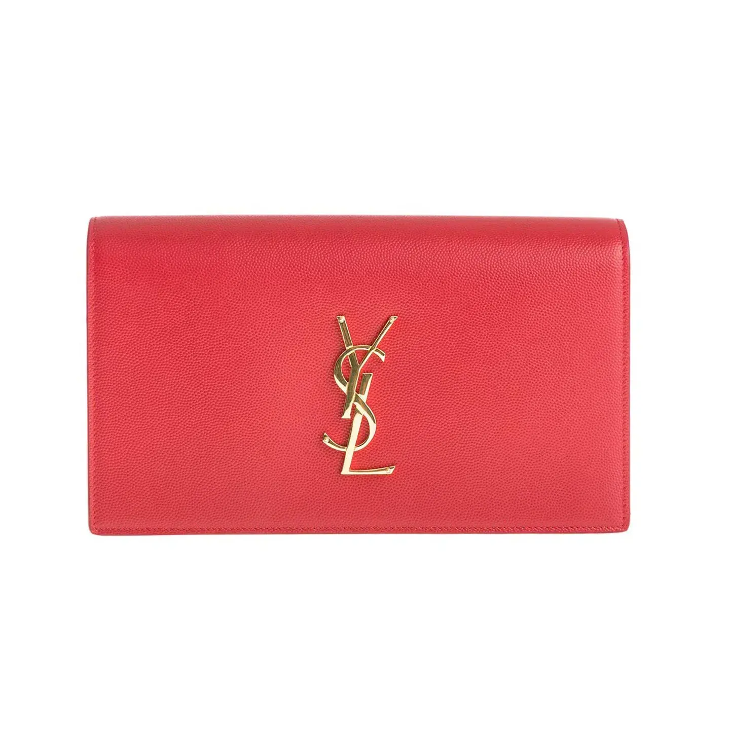 Saint Laurent Classic Kate Monogram Clutch Red  - Image 1