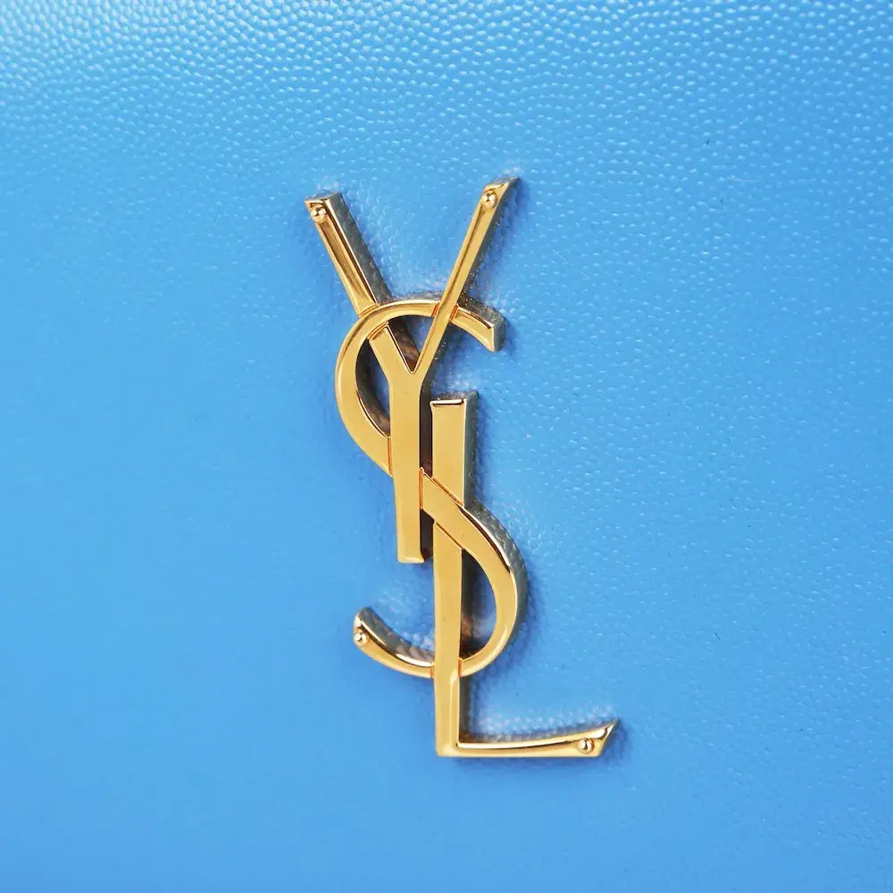 Saint Laurent Classic Kate Monogram Clutch Sky Blue  - Image 3