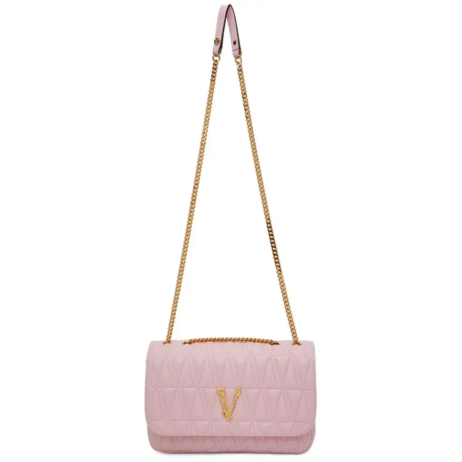 Saint Laurent Versace Virtus Shoulder Bag Pastel Pink  - Image 3