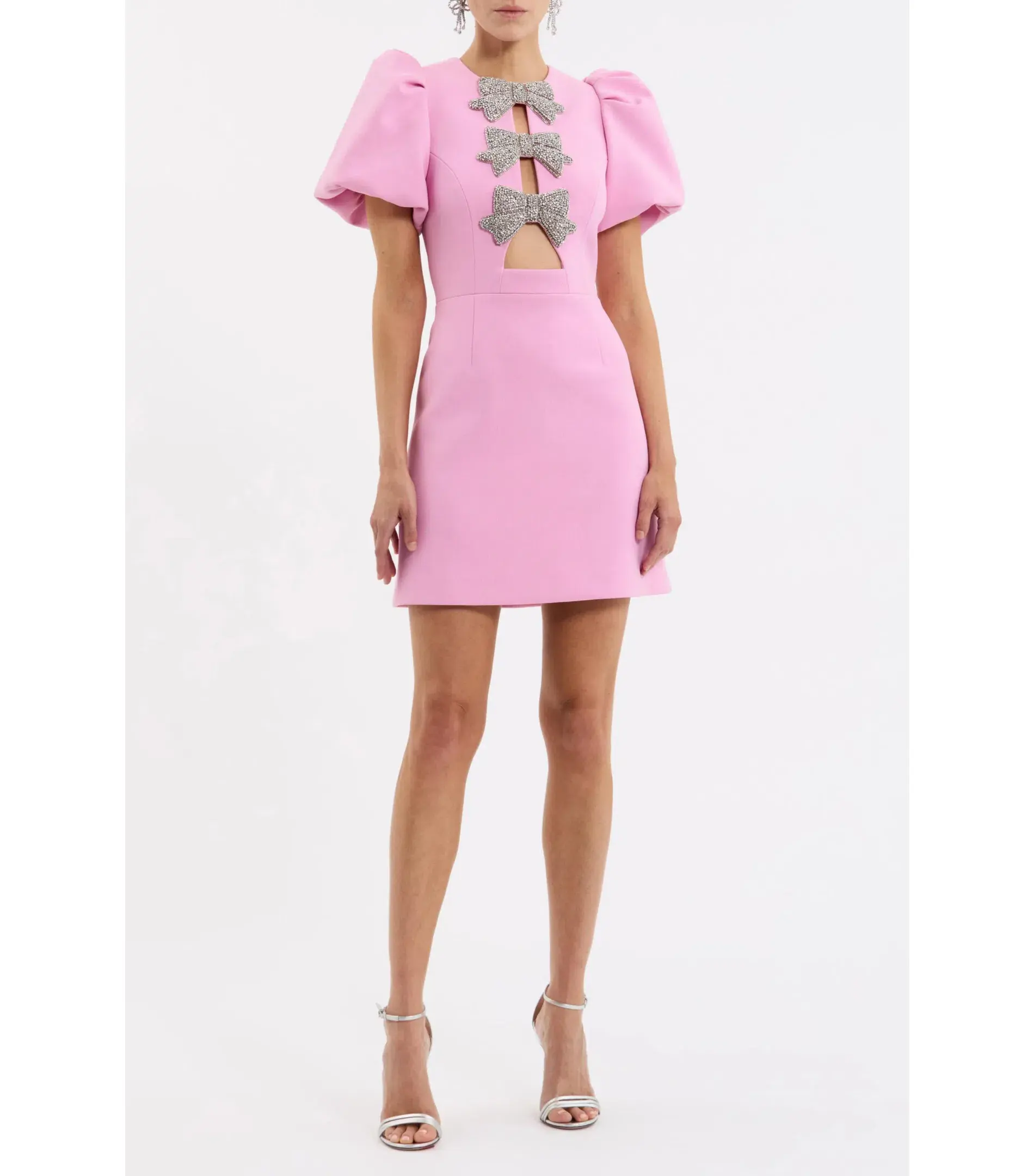 Rebecca Vallance Juliana Mini Dress Pink Size AU 12  - Image 1