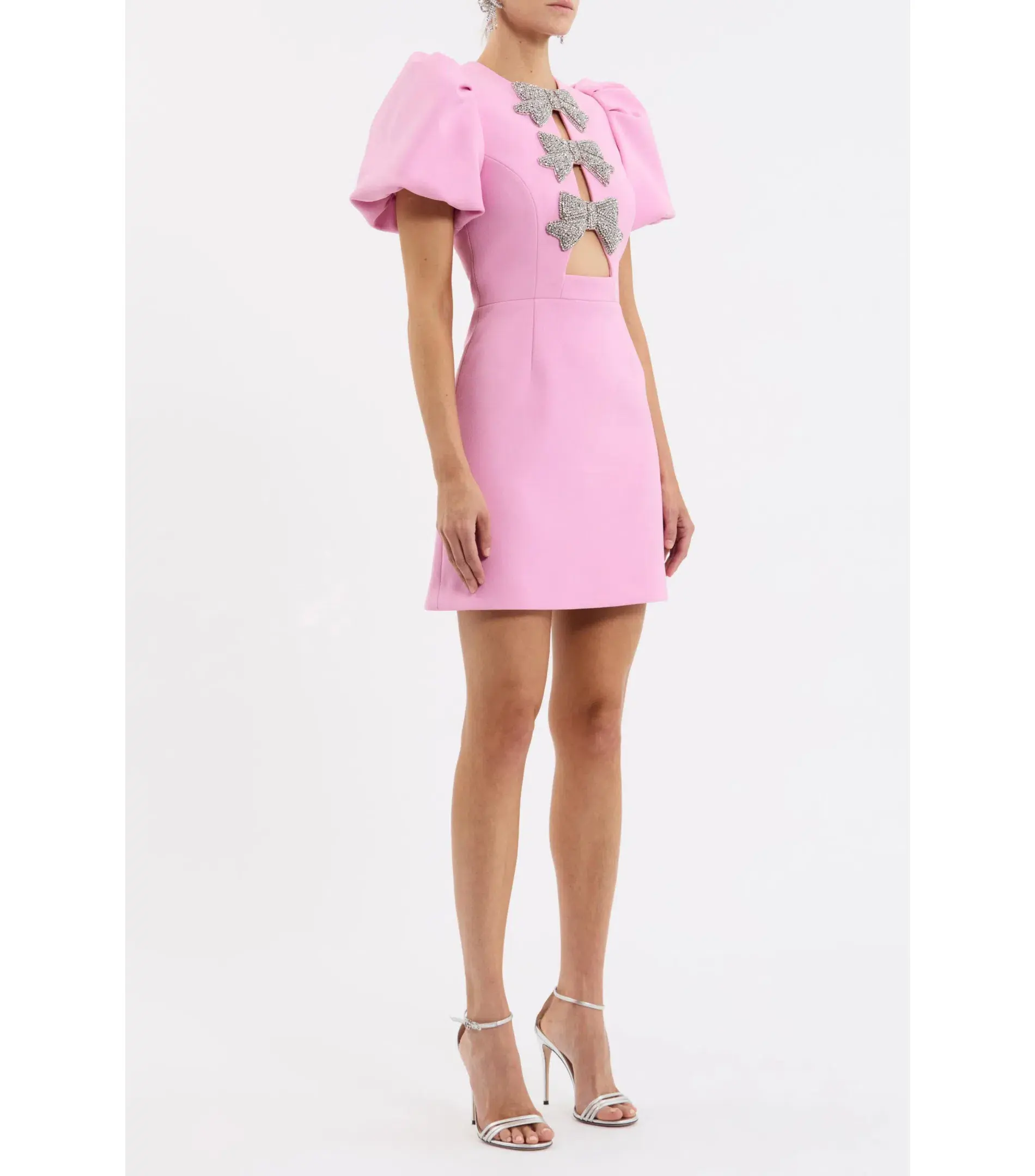 Rebecca Vallance Juliana Mini Dress Pink Size AU 12  - Image 3