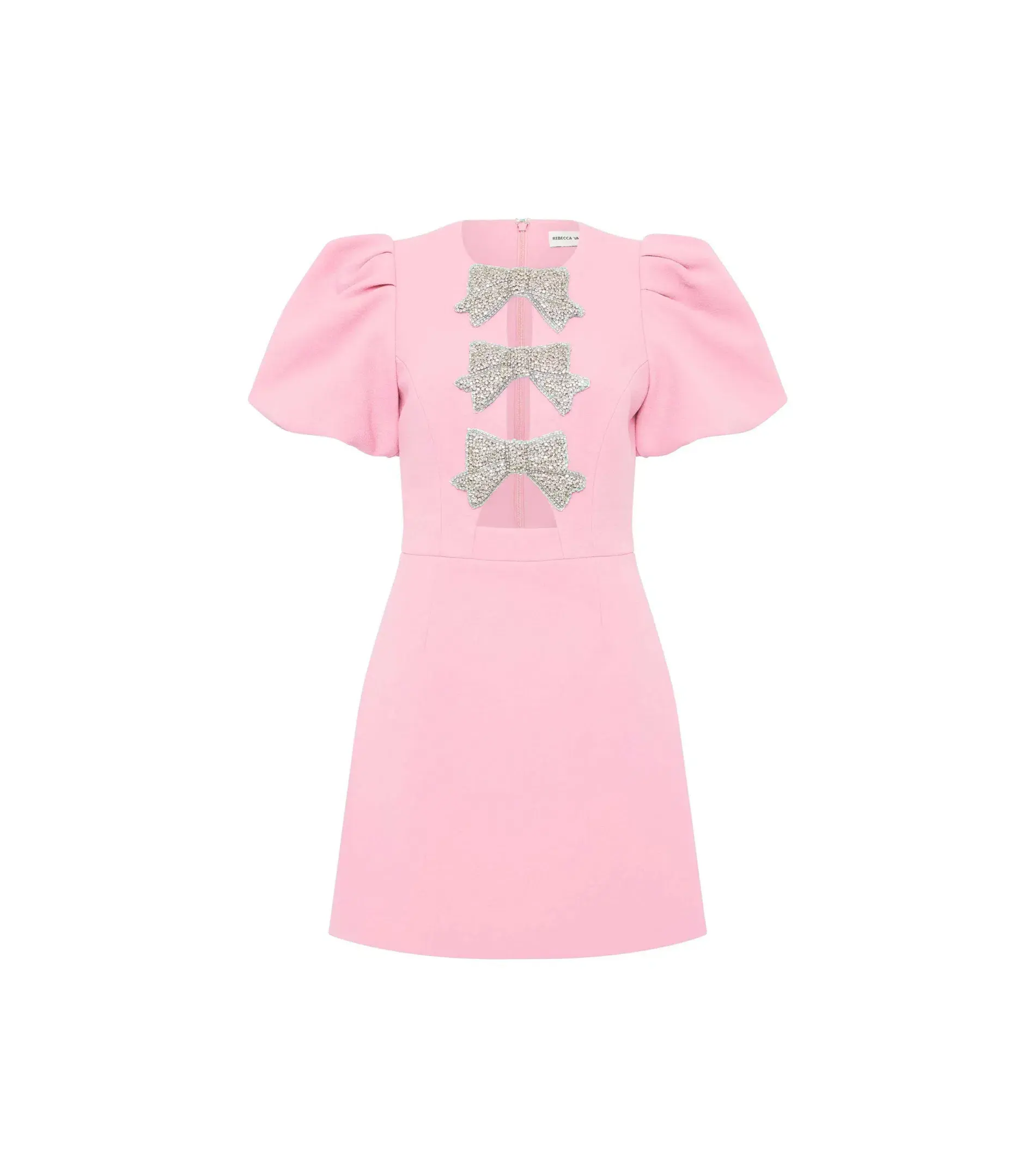 Rebecca Vallance Juliana Mini Dress Pink Size AU 12  - Image 5