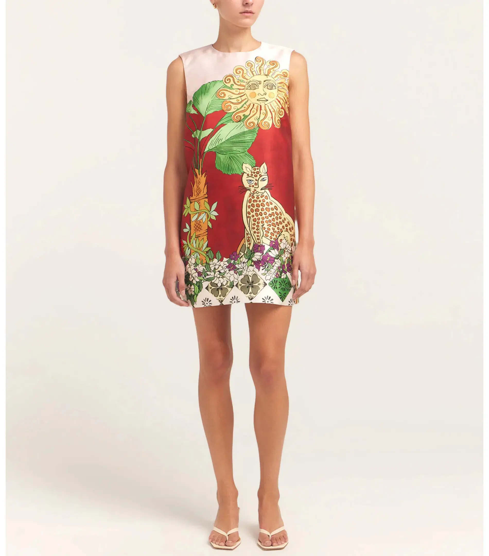 Alemais Tiger Mini Dress Multi Size AU 6  - Image 1
