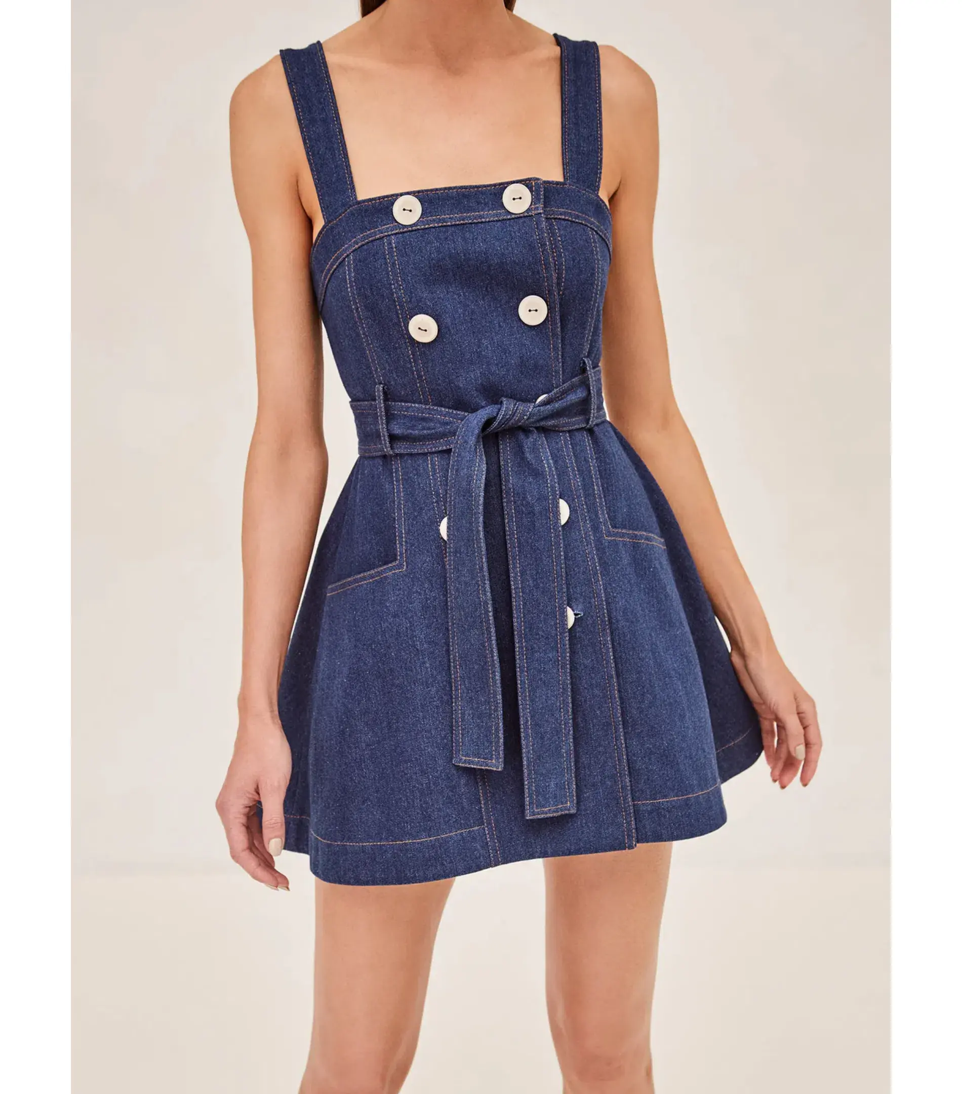 Alexis Danni Mini Denim Dress Blue Size XS / AU 6 - Image 2