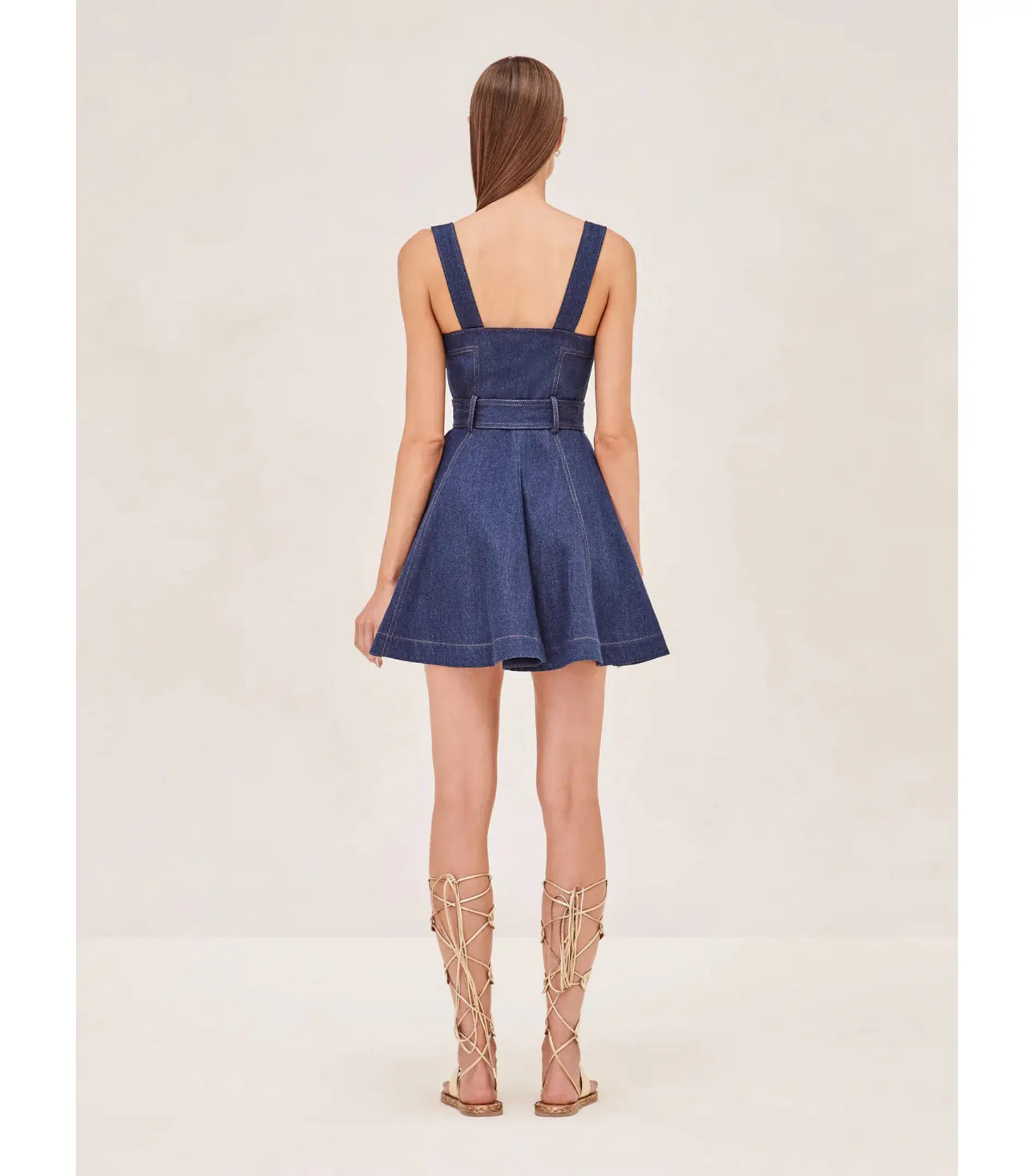 Alexis Danni Mini Denim Dress Blue Size XS / AU 6 - Image 3