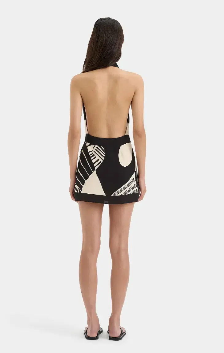 Realisme Wrap Halter Mini Dress - size 1 - Image 2