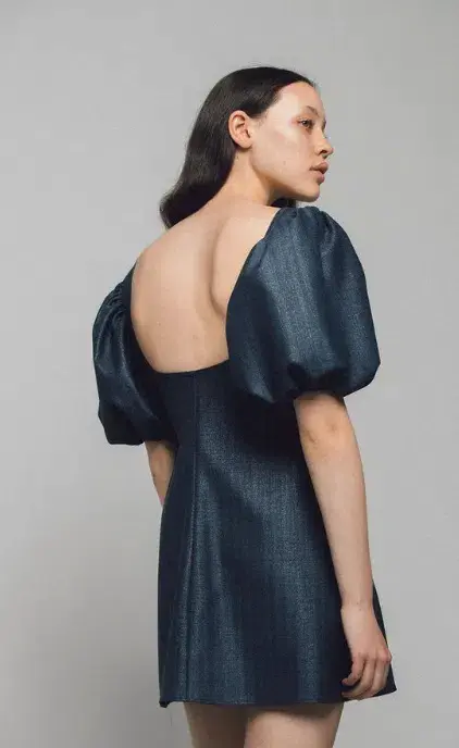 Georgia Alice Mia Mini Dress - Navy Sparkle Size 6  - Image 3