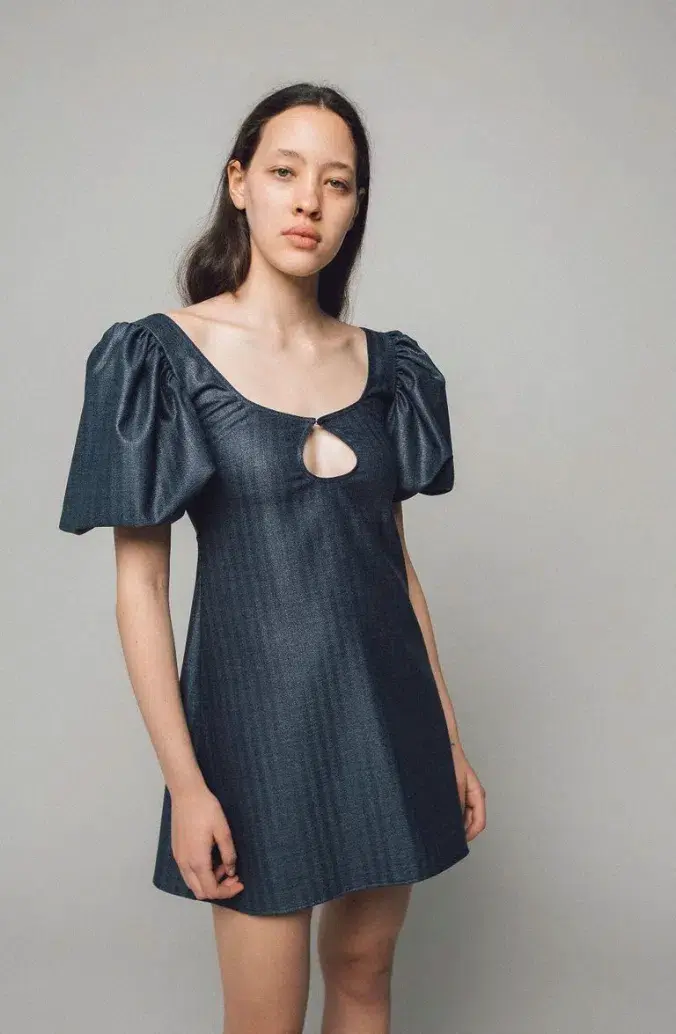 Georgia Alice Mia Mini Dress - Navy Sparkle Size 6  - Image 1