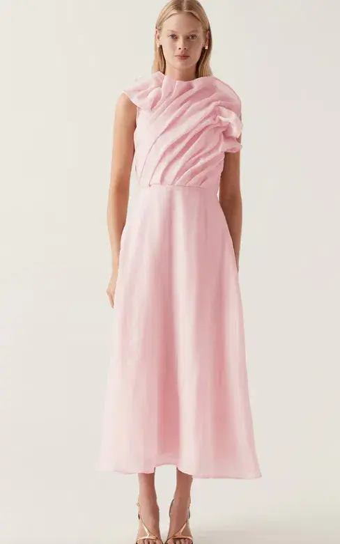 Aje Genesis Dress Soft Pink Size 12 - Image 1