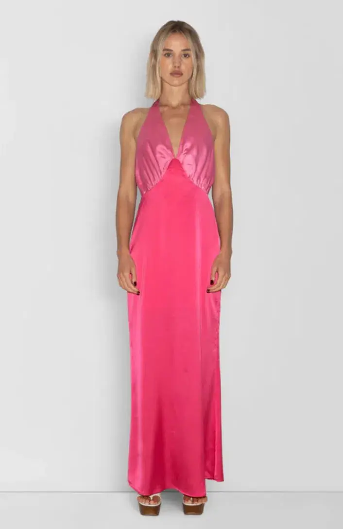 The Wolf Gang Oahu Slip Dress - Hot Pink - XS for rent on The Volte - main image