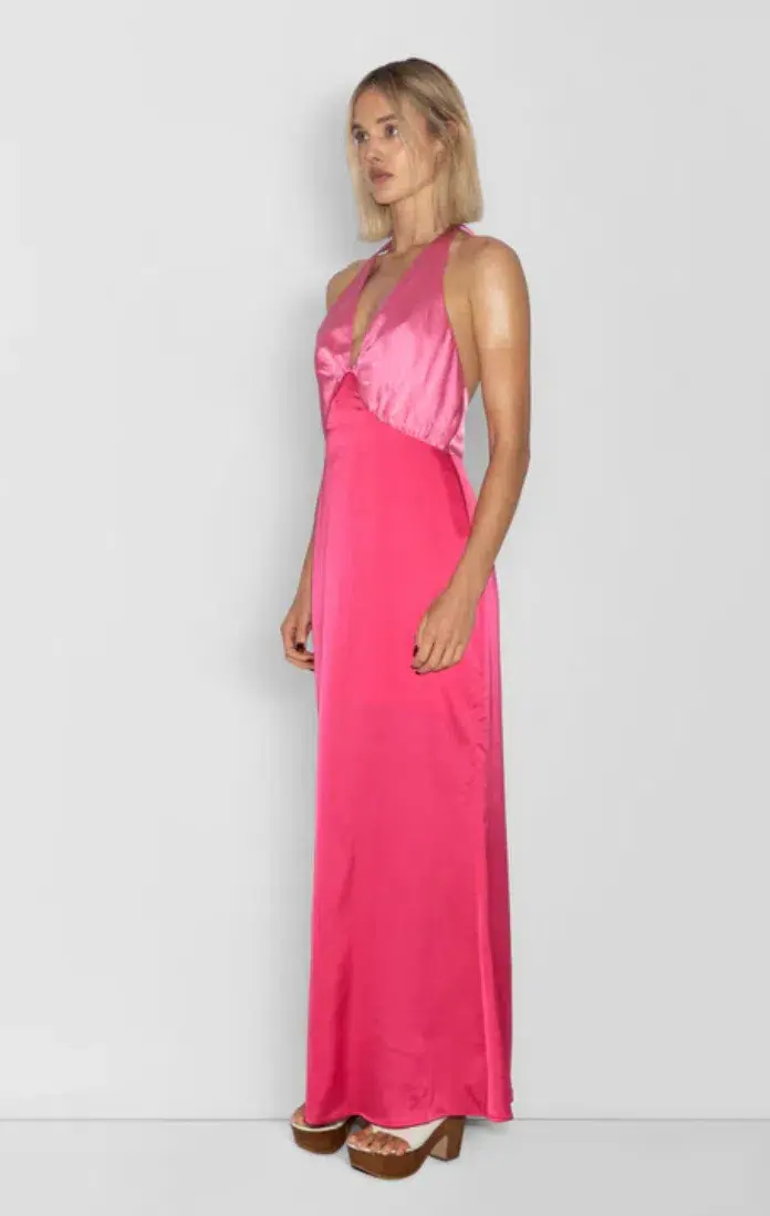 The Wolf Gang Oahu Slip Dress - Hot Pink - XS - Image 2
