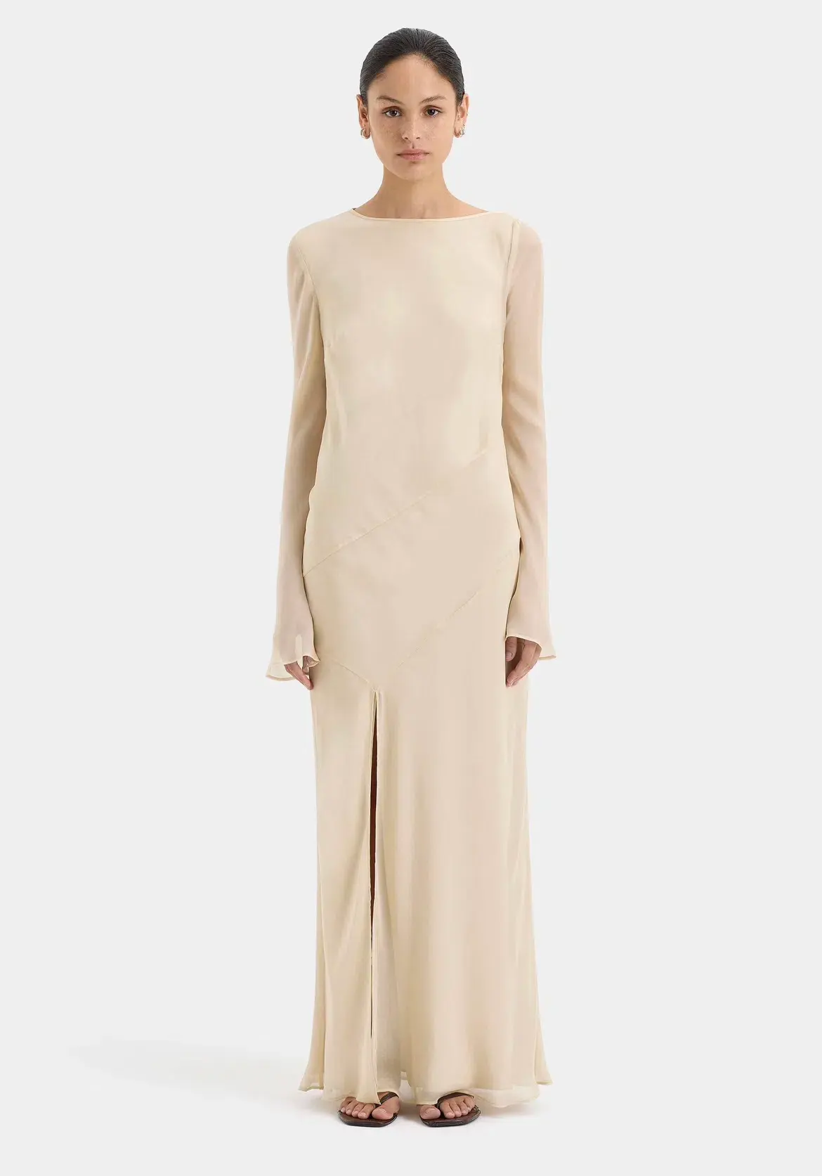 SIR THE LABEL STROBE LONG SLEEVE DRESS SIZE 2/ AU 10 - Image 1