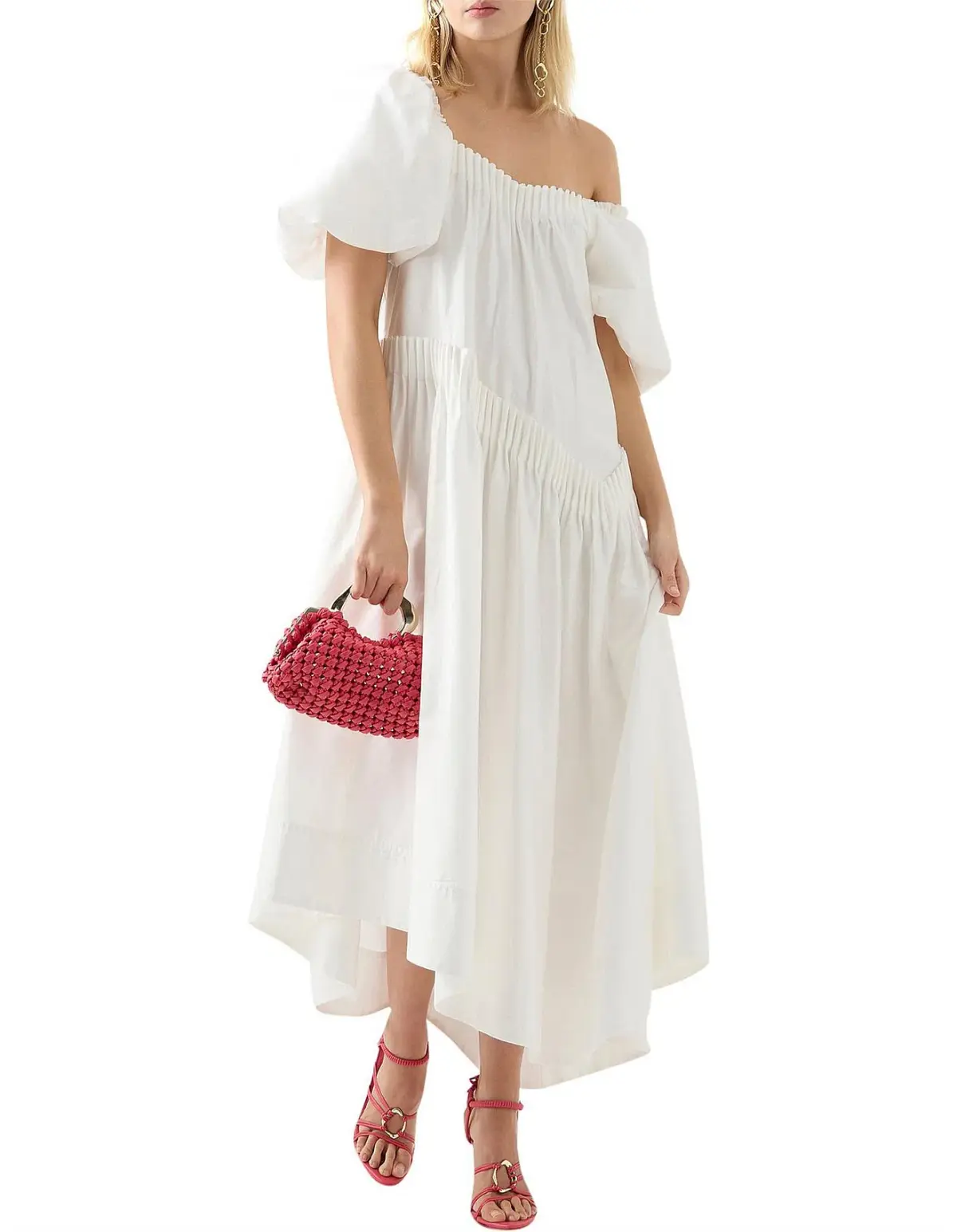 AJE Severine Smock Midi Dress AU 4 - Image 1