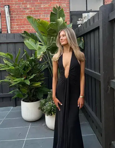 MISHA JENNIFER CUPRO MAXI Size 6/XS - Image 1