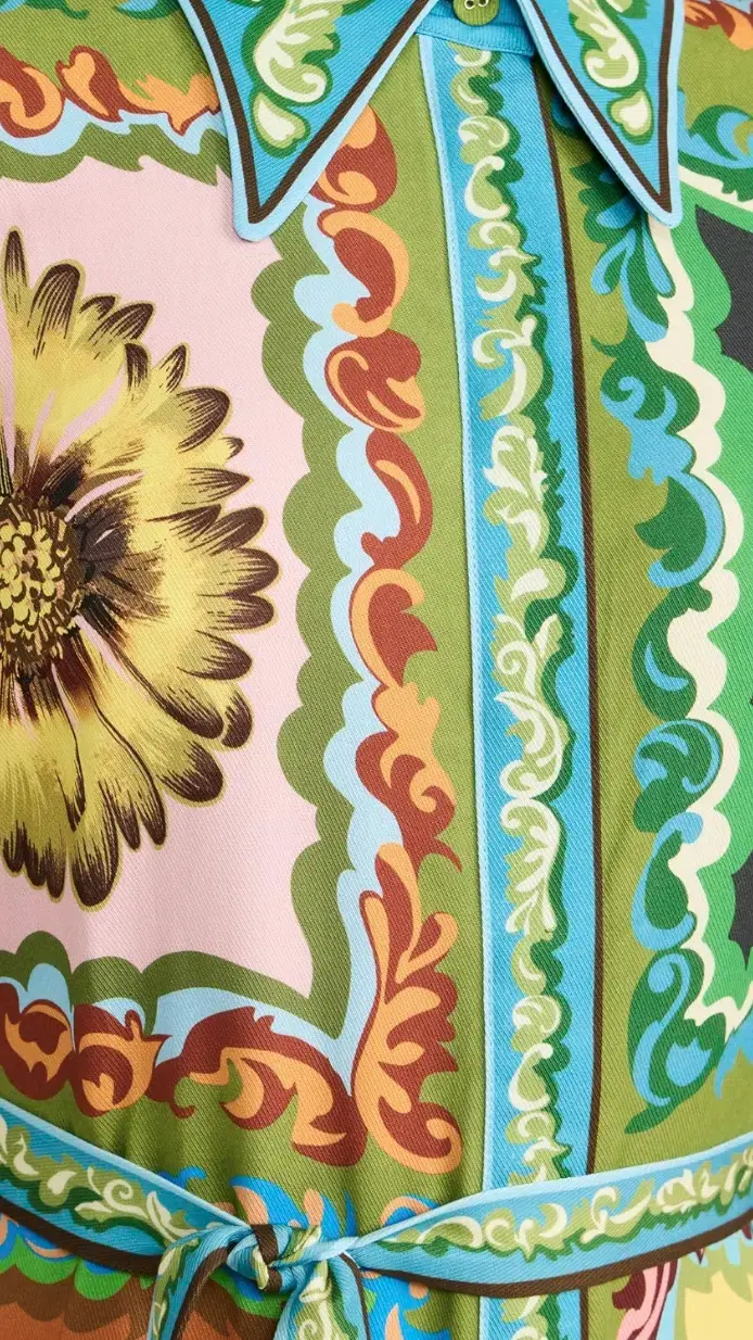 Alemais Disco Daisy Shirtdress Multicolour Size 10 for rent on The Volte - main image