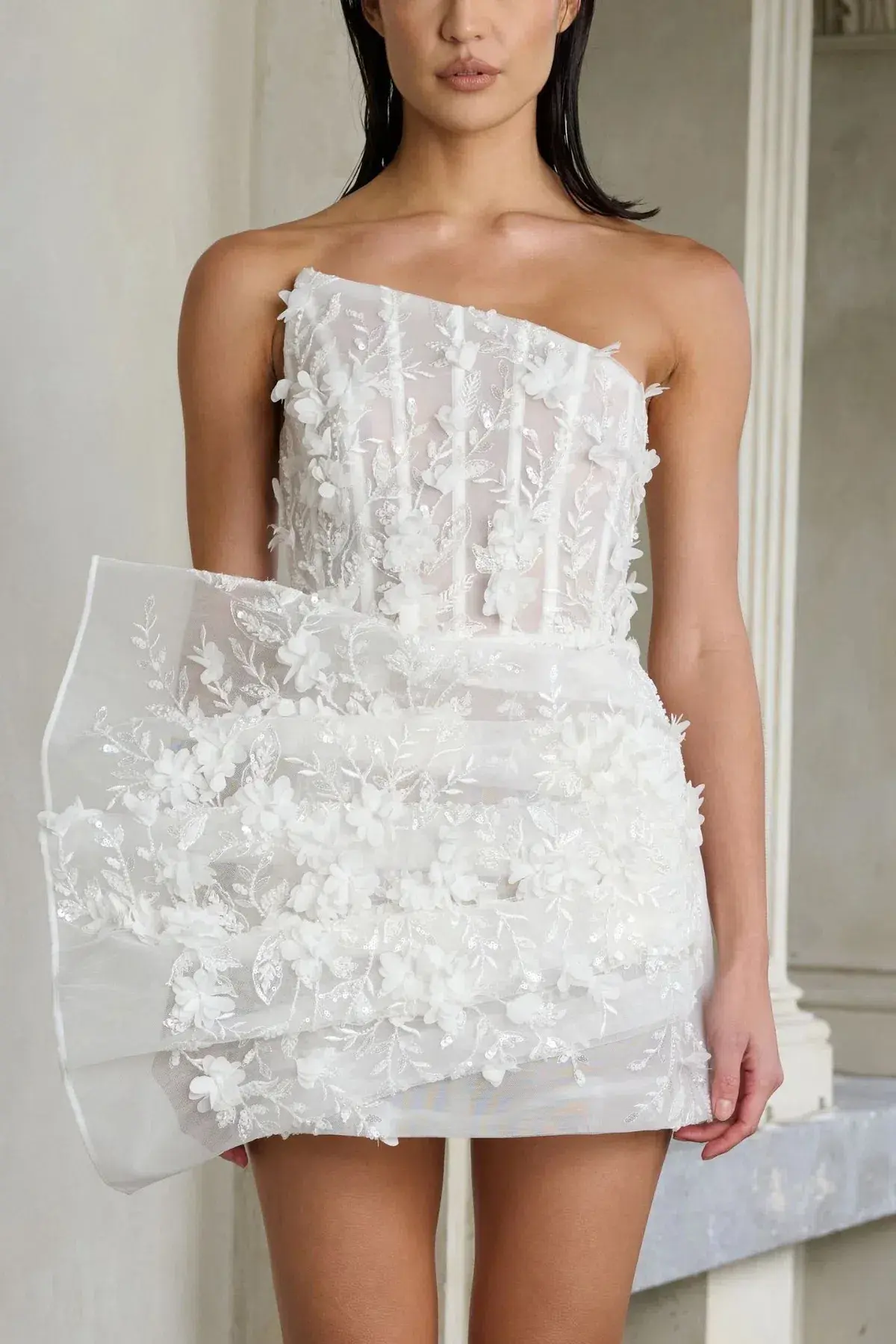 Eliya the Label Azaria Mini Dress White Size 8 - Image 2