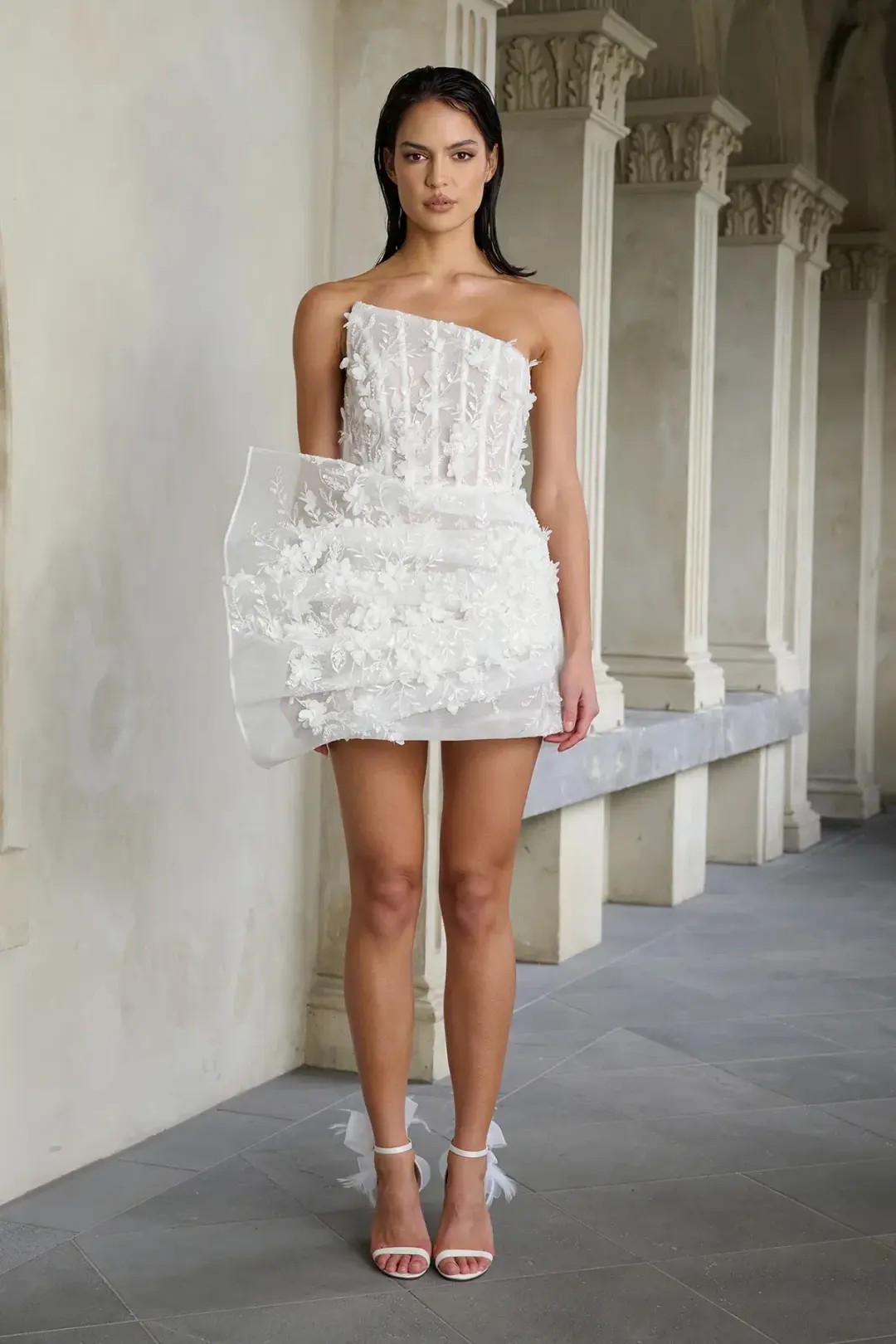 Eliya the Label Azaria Mini Dress White Size 8 for rent on The Volte - main image