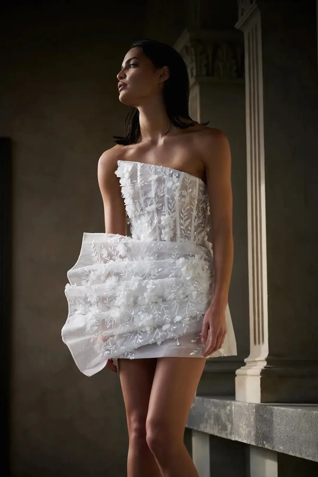 Eliya the Label Azaria Mini Dress White Size 8 for rent on The Volte - main image