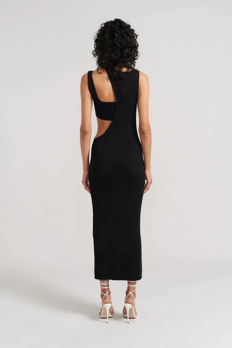Henne Olympia Midi Dress Black Size S / AU 8 - Image 4