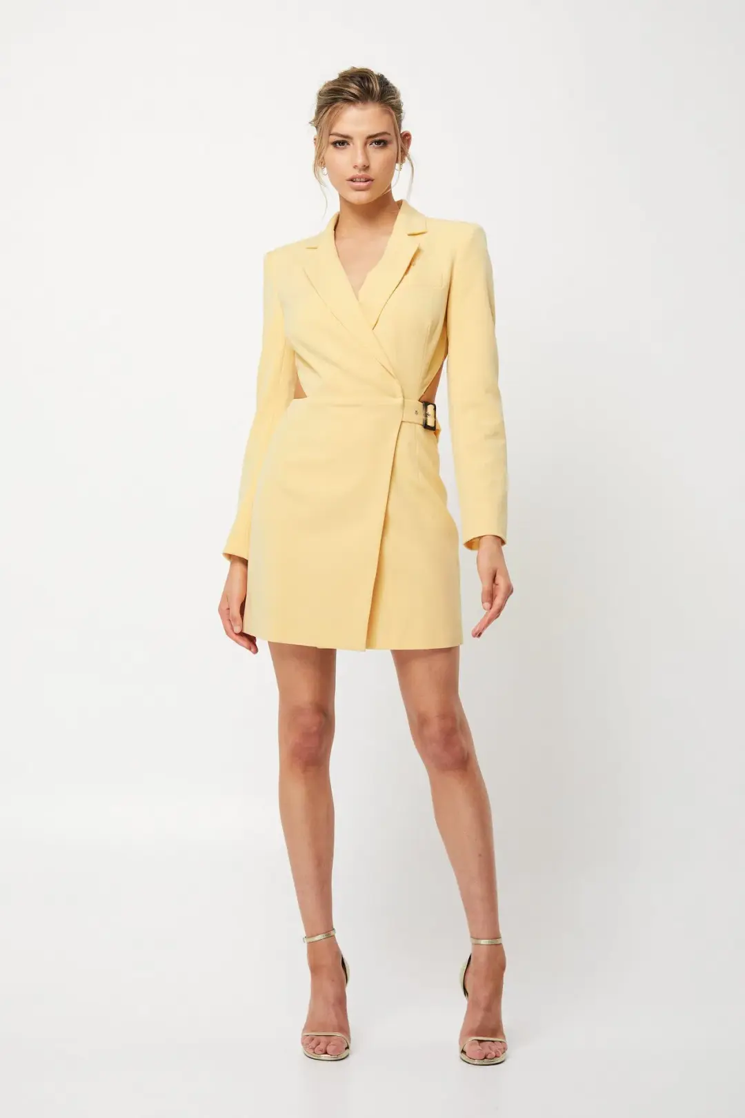 Mossman Alluring Eyes MIni Dress Yellow Size 14 for rent on The Volte - main image