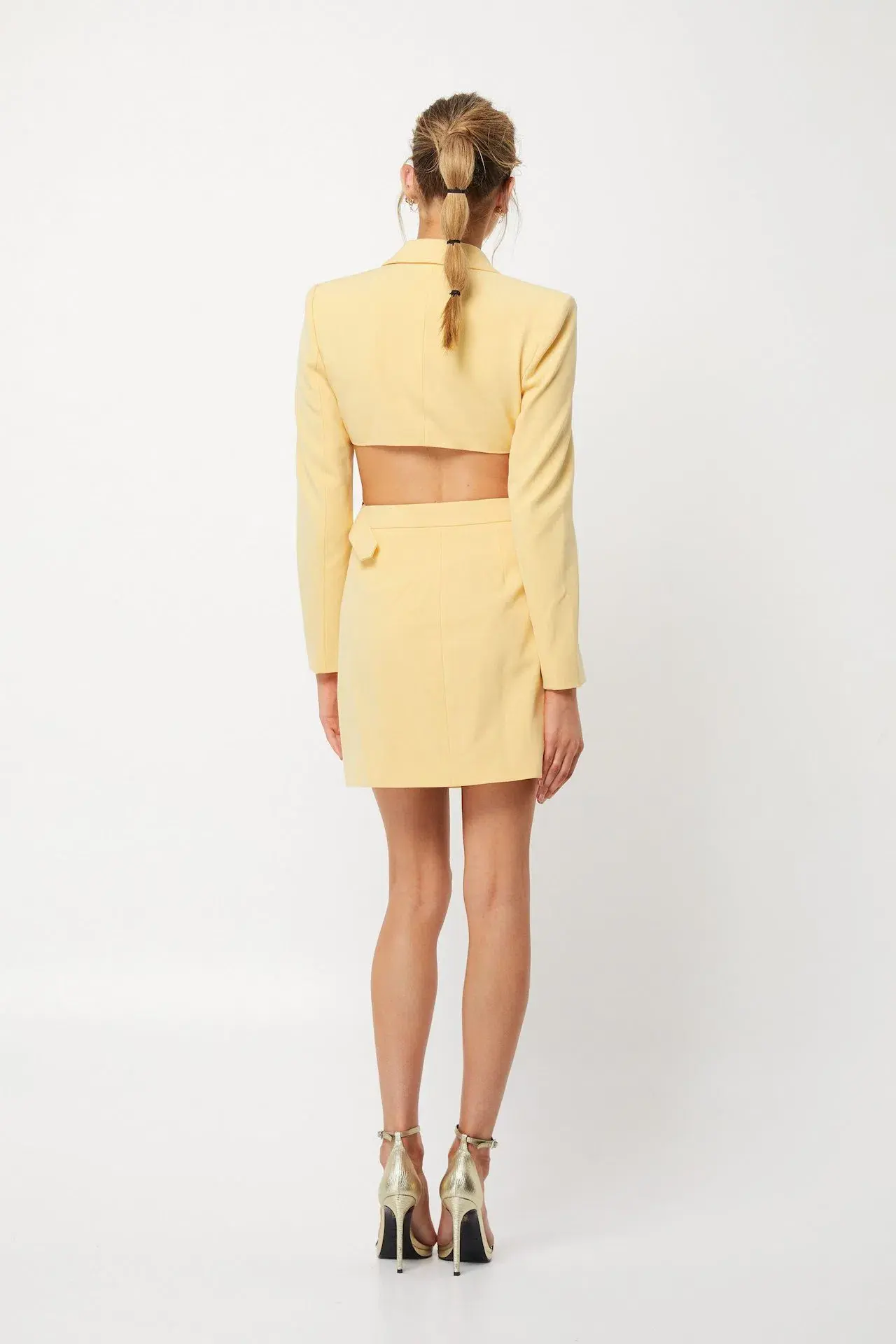 Mossman Alluring Eyes MIni Dress Yellow Size 14 - Image 2