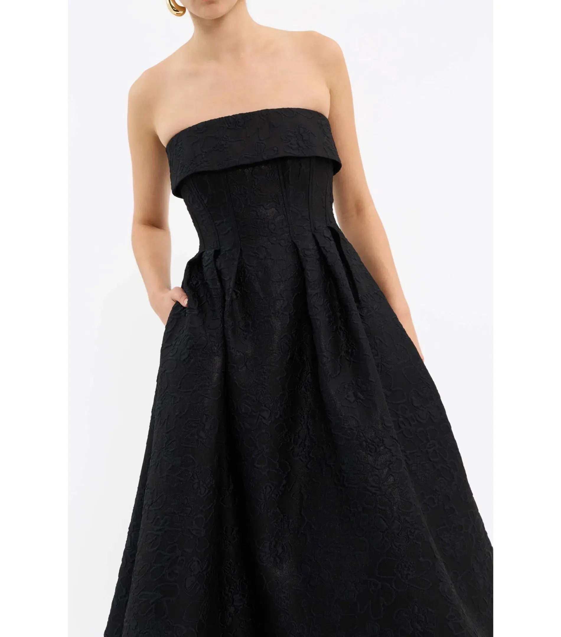 Rebecca Vallance Esther Mid Dress Black Size AU 6 - Image 2